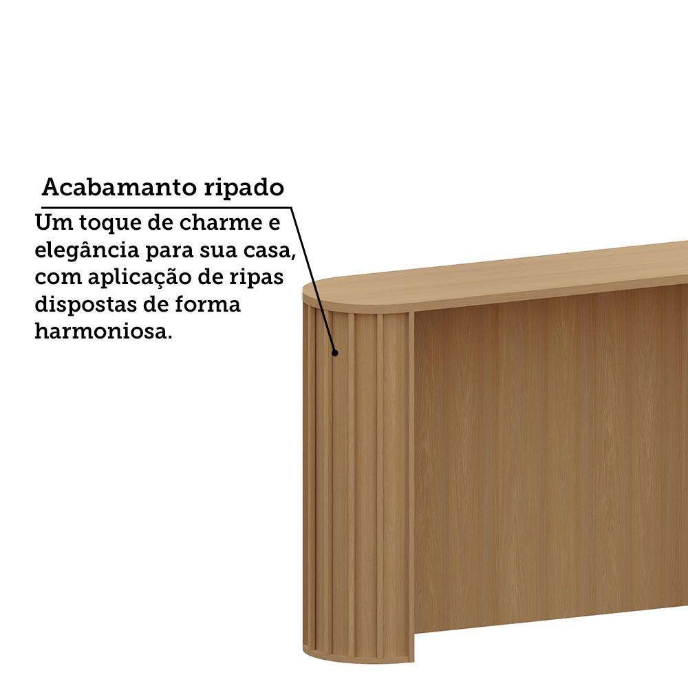 Cozinha Modulada Completa De Canto 10 Peças Com Tampo Lumina Cinammon/Freijó - 8