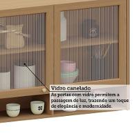 Cozinha Modulada Completa De Canto 10 Peças Com Tampo Lumina Cinammon/Freijó - 9