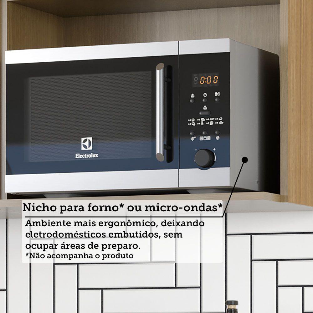 Nicho Micro-ondas 60cm Elegance Luciane Móveis Freijó/cinammon - 5