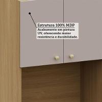 Nicho Micro-ondas 60cm Elegance Luciane Móveis Freijó/cinammon