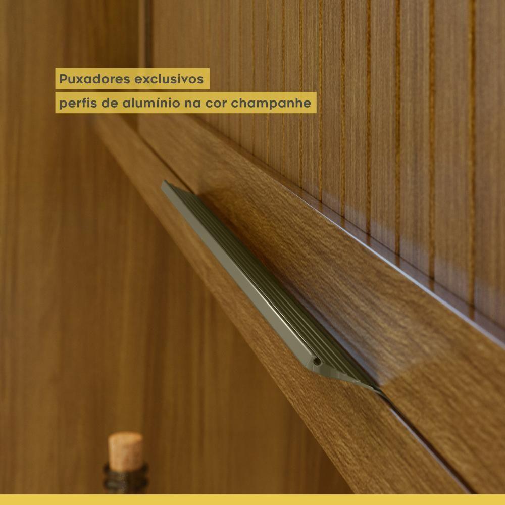 Cozinha Compacta Loft Imperatriz 6 Portas 2 Gavetas 100% Mdf Freijó/grafite Nesher Freijó/grafite - 6