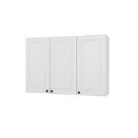 Armário Aéreo 120cm 3 Portas Firenze Branco Indekes - 1