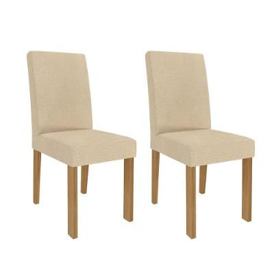 Conjunto Com 2 Cadeiras Maia Nature/gengibre Cimol 