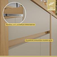 Cozinha Completa 11 Portas 2 Gavetas Condessa Carvalho/greige Nesher Carvalho/greige - 6
