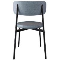 Cadeira De Jantar Estofada Kit 2 Nyka M25 Linho Cinza - Mpozenato - 7