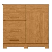 Cômoda Para Quarto 2 Portas 124cm Ester A02 Cinamomo - Mpozenato - 6