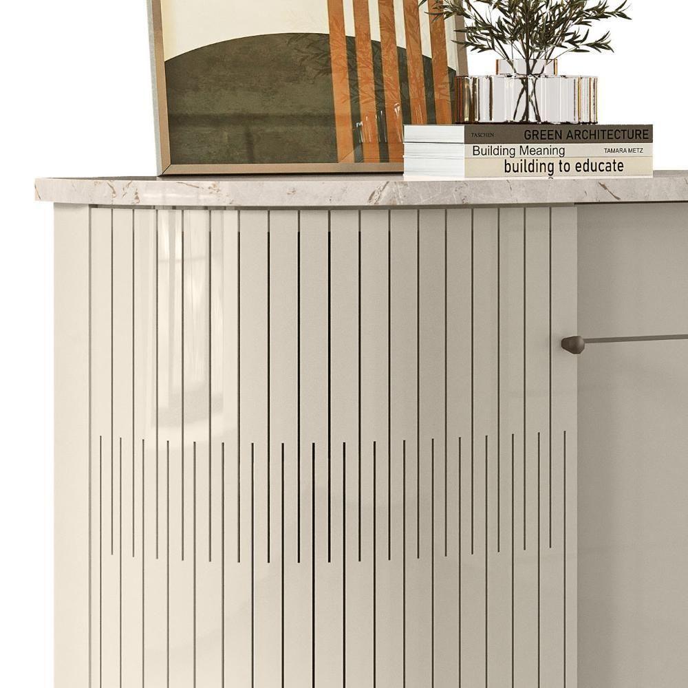 Buffet Aparador Sala De Estar 135cm Toni Z10 Off-calacata - Mpozenato - 6