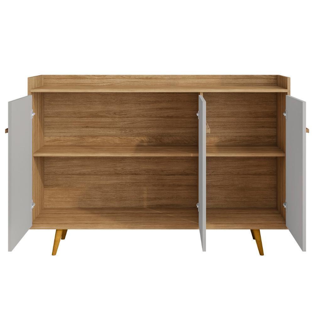 Buffet Aparador Sala De Estar 135cm Nick Cinamomo-off B02 - Mpozenato - 7