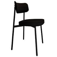 Cadeira De Jantar Estofada Kit 2 Ella M25 Linho Grafite - Mpozenato - 5