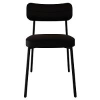 Cadeira De Jantar Estofada Kit 2 Ella M25 Linho Grafite - Mpozenato - 6