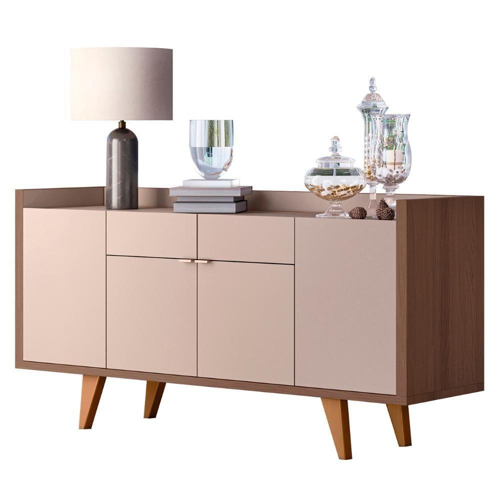 Buffet Aparador Melodia E Cristaleira Aura Off-castanho - Hb Móveis - 5
