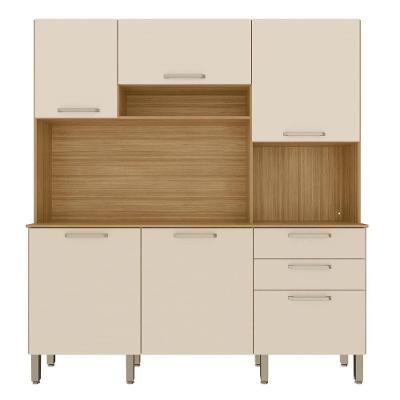 Armário De Cozinha Compacta 180cm Turim Plus Freijó-soft Z06 - Mpozenato