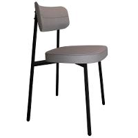 Cadeira De Jantar Estofada Kit 4 Ella M25 Linho Cinza Cl - Mpozenato - 5