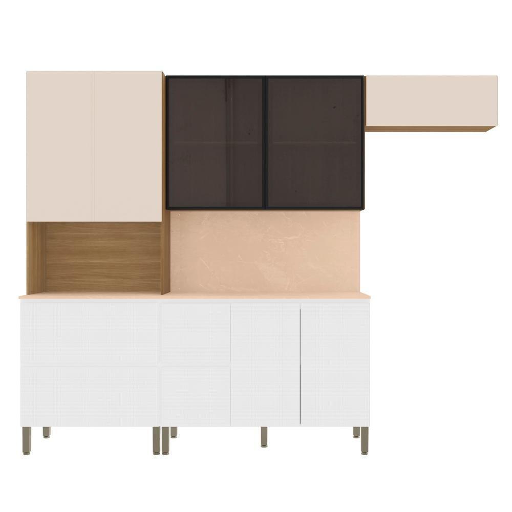 Armário De Cozinha Cp05 Com Tampo 120cm Minsk Branco-soft Z06 - Mpozenato - 6