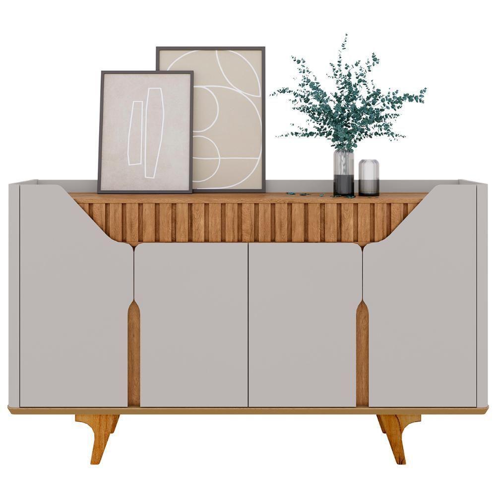 Buffet Aparador Sala De Estar 160cm Melissa Off-cinamomo B02 - Mpozenato - 7