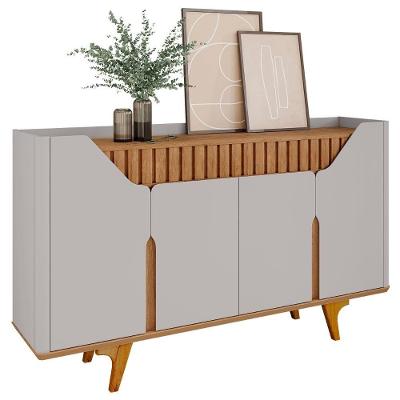 Buffet Aparador Sala De Estar 160cm Melissa Off-cinamomo B02 - Mpozenato