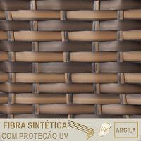 1 Espreguiçadeira Catar E 1 Mesa Garden Alumínio E Fibra Argila - 6