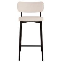 Banqueta Alta Bar Estofada Kit 2 Ella M25 Linho Palha - Mpozenato - 6