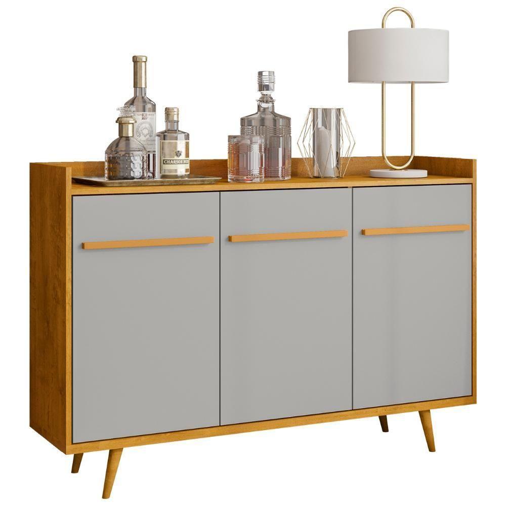Buffet Aparador Sala De Estar 135cm Nick Naturalle-off B02 - Mpozenato - 1