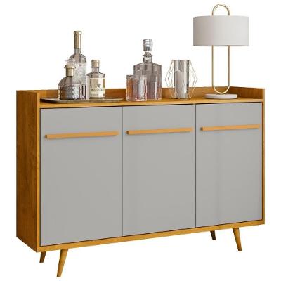 Buffet Aparador Sala De Estar 135cm Nick Naturalle-off B02 - Mpozenato