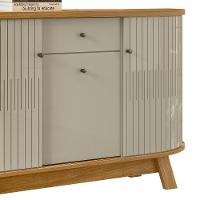 Buffet Aparador Sala De Estar 135cm Toni Z10 Cumaru-opala - Mpozenato - 5