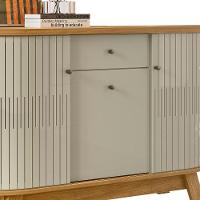 Buffet Aparador Sala De Estar 135cm Toni Z10 Cumaru-opala - Mpozenato - 7