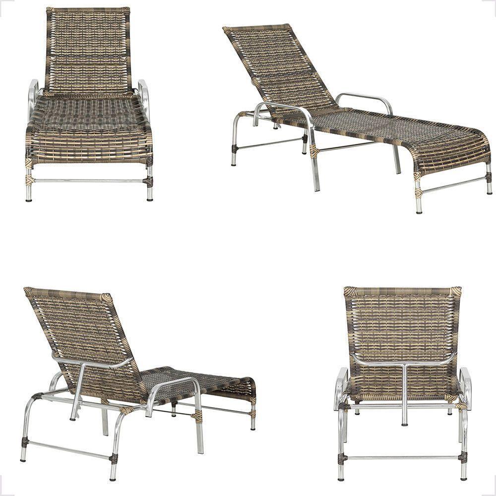 4 Espreguiçadeira Catar E 4 Mesa Garden Alumínio E Fibra Cappuccino - 5