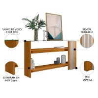 Aparador De Sala Com Prateleiras 150cm Fire Z10 Off-cinamomo - Mpozenato - 3