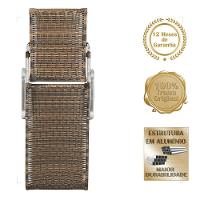 4 Espreguiçadeira Catar E 4 Mesa Garden Alumínio E Fibra Argila - 3