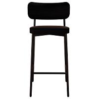 Banqueta Alta Bar Estofada Kit 3 Ella M25 Linho Preto - Mpozenato - 6