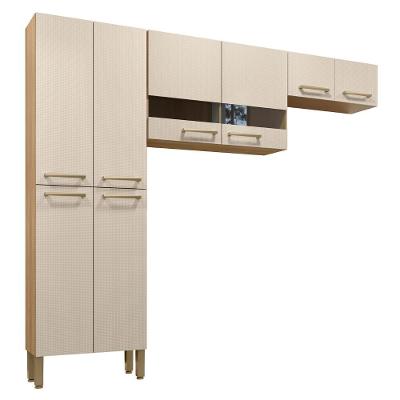 Armário De Cozinha Compacta 221cm Vivian Plus Freijó-soft Z06 - Mpozenato