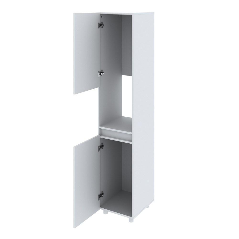 Armário Multiuso 2 Portas 1 Nicho Bl3312 Branco - Tecno Mobili - 5