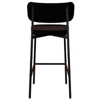 Banqueta Alta Bar Estofada Kit 2 Ella M25 Linho Preto - Mpozenato - 7