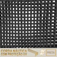 03 Cadeiras Floripa Alumínio Pintura Marrom Trama Original Preto - 5