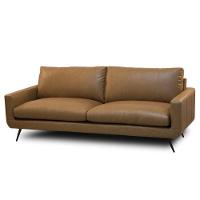 Sofá 4 Lugares Para Sala Living 282cm Merli L08 Couro Camel - Mpozenato - 1