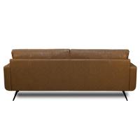 Sofá 4 Lugares Para Sala Living 282cm Merli L08 Couro Camel - Mpozenato - 6