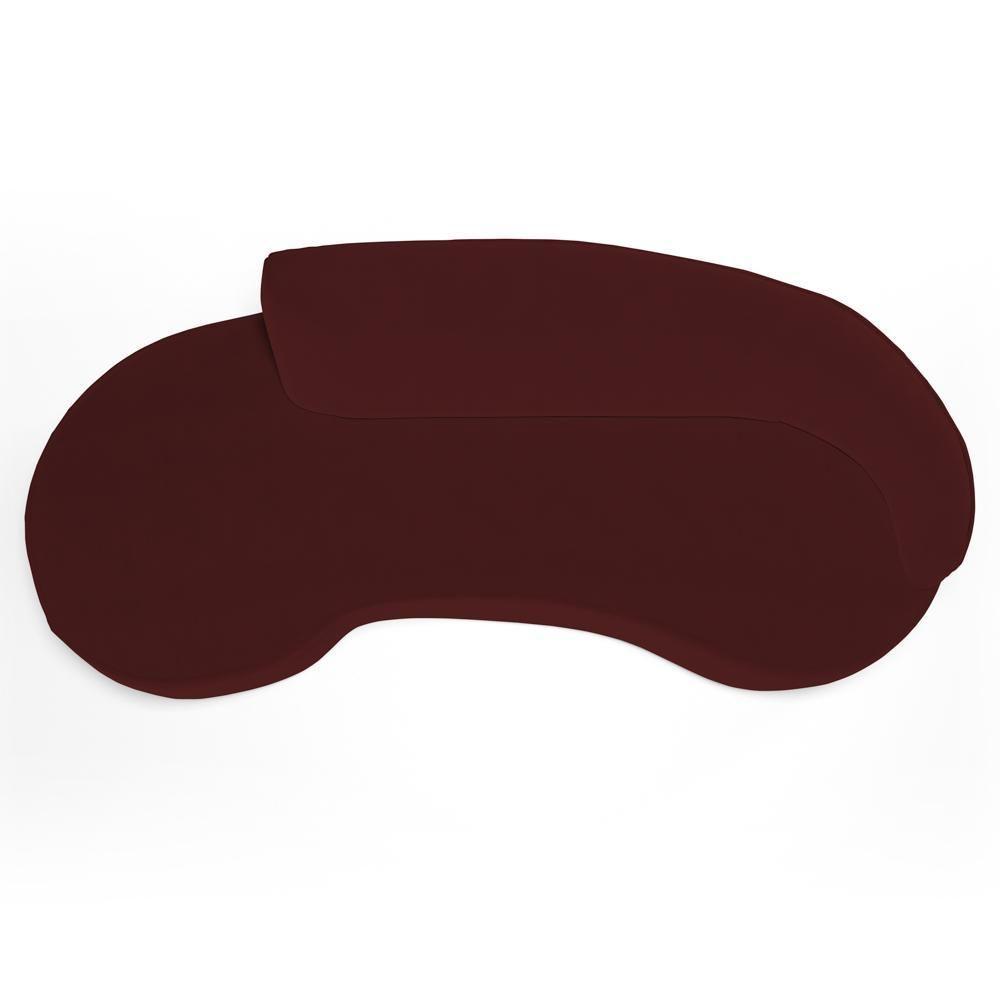 Sofá Living 4 Lugares 280cm Braço Direito Mozart D06 Veludo Vermelho - Mpozenato - 8