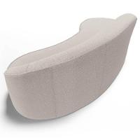 Sofá Living 3 Lugares 230cm Braço Direito Mozart D06 Bouclê Bege - Mpozenato - 6