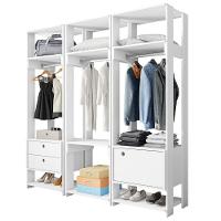 Módulo Guarda Roupa Closet Casal 1 Porta 2 Gavetas Titan Branco Velluto - Móveis Leão - 1