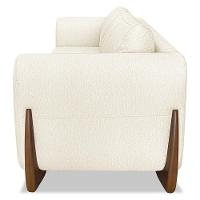 Sofá 2 Lugares Base De Madeira 180cm Izzy S06 Linho Natural - Mpozenato - 7