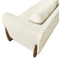 Sofá 2 Lugares Base De Madeira 180cm Izzy S06 Linho Natural - Mpozenato - 9