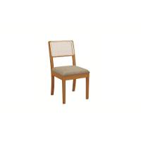 Conjunto Sala De Jantar Madeira Maciça 6 Cadeiras Kappesberg Off White Linho Fendi tela Bege - 5