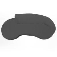 Sofá Living 3 Lugares 210cm Braço Direito Mozart D06 Bouclê Chumbo - Mpozenato - 8