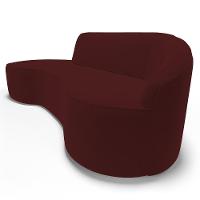 Sofá Living 4 Lugares 300cm Braço Direito Mozart D06 Veludo Vermelho - Mpozenato - 7