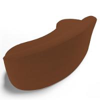 Sofá Living 2 Lugares 180cm Braço Direito Mozart D06 Veludo Telha - Mpozenato - 6