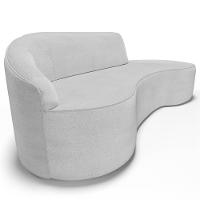 Sofá Living 4 Lugares 300cm Braço Esquerdo Mozart D06 Linho Cinza - Mpozenato - 7