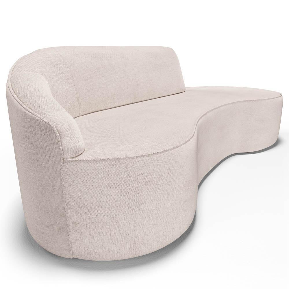 Sofá Living 2 Lugares 180cm Braço Esquerdo Mozart D06 Linho Cru - Mpozenato - 7