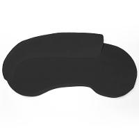 Sofá Living 3 Lugares 260cm Braço Esquerdo Mozart D06 Veludo Preto - Mpozenato - 8