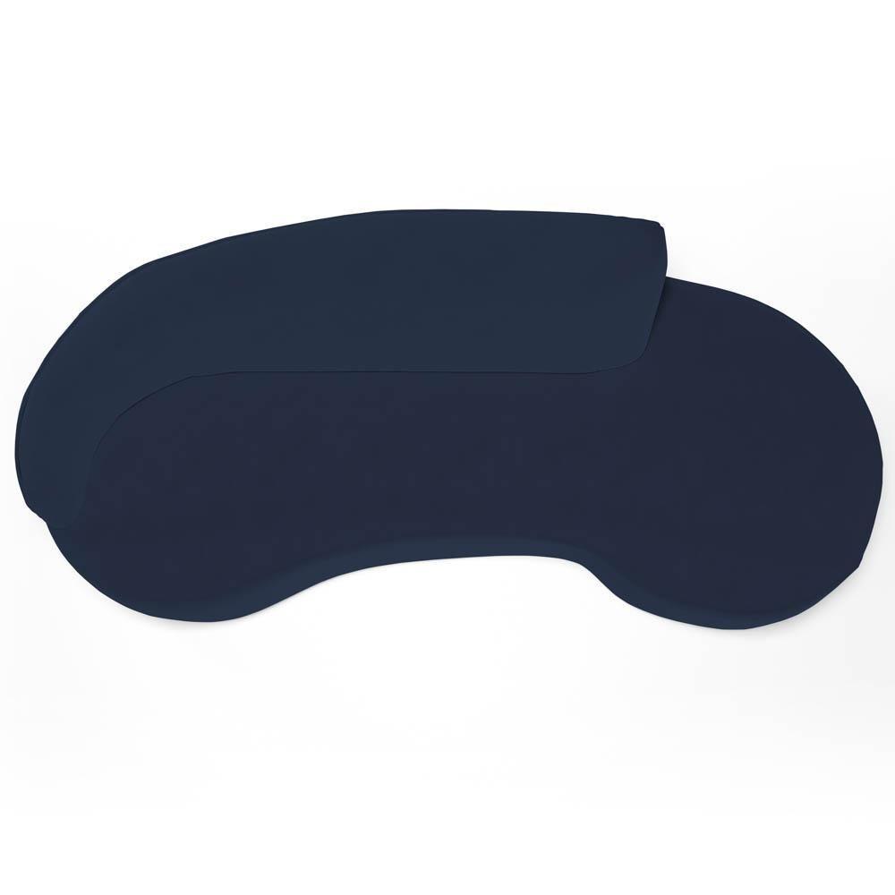 Sofá Living 3 Lugares 210cm Braço Esquerdo Mozart D06 Veludo Azul - Mpozenato - 2