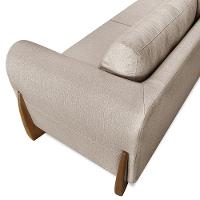 Sofá 2 Lugares Base De Madeira 160cm Izzy S06 Linho Areia - Mpozenato - 9